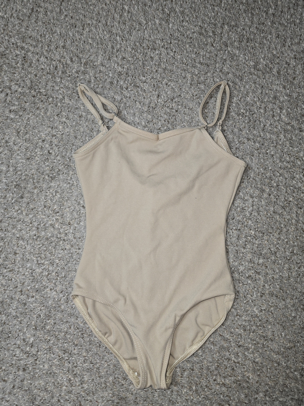 Capezio Girl's Nude Ballet Camisole Leotard Liner Size Medium